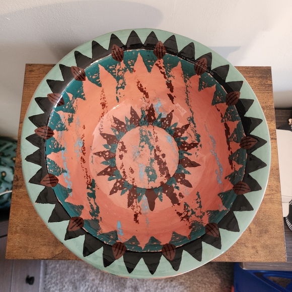 Richard Fridaux and Kay Hays Bynum Hand Painted Bowl - Picture 8 of 9